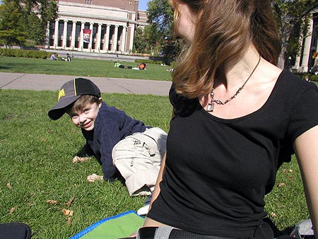 impromptu picnic near northrop hall