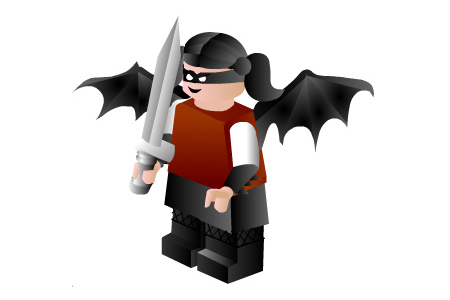 the Goth Girl Lego version of Miss Mass Distraction