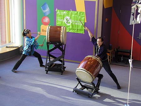 mu daiko at the children's museum