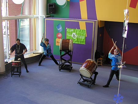 mu daiko at the children's museum